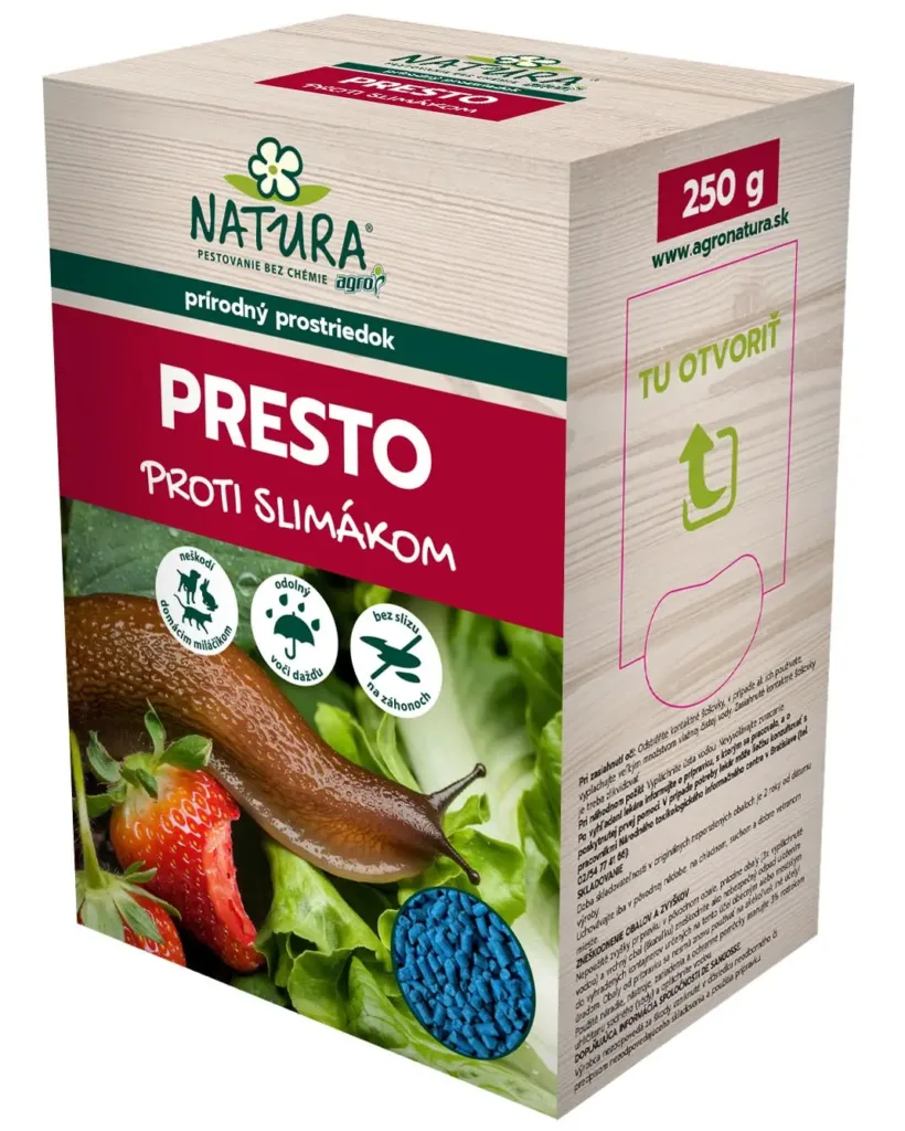PRESTO – prostriedok proti slimákom