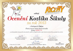 Ocenění Kozlíka Šikuly 1 ročník 2013 - 01 Král trávniku